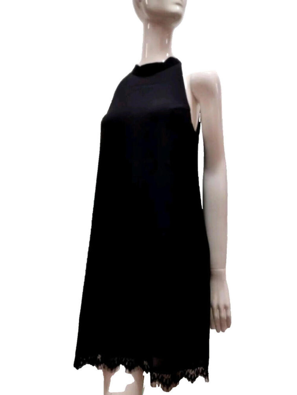 Sophisticated Black Dress Keyhole Back Evening Wear NWT Med Audrey 1960s Retro